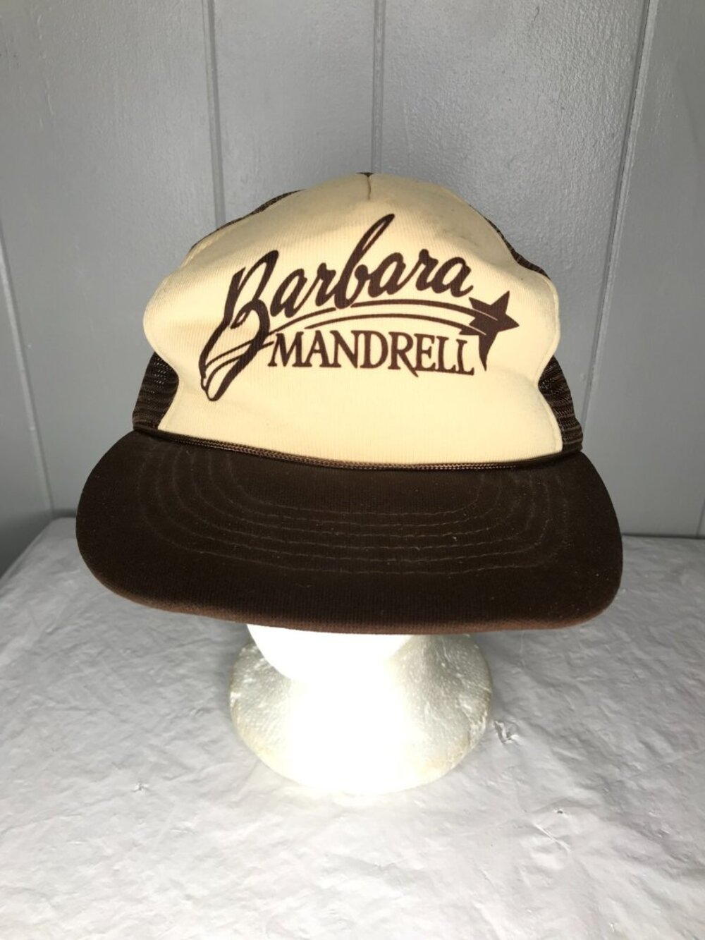 Vintage Country Music Star Snapback Trucker Hat Barbara Mandrell Band Tour Merch
